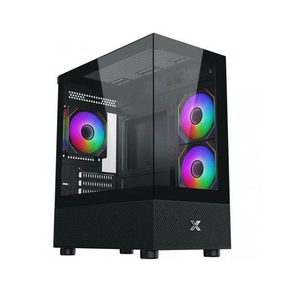 Vỏ case XIGMATEK ALPHARD M 3GF - EN44090 (mATX/Mid Tower/Màu Đen/3 fan vô cực)