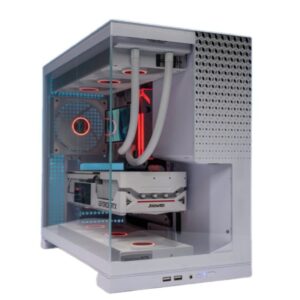 Case Leopard AX-1 (ATX, Màn hình LCD, ARGB) - White/Trắng