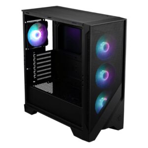 Case MSI MAG Forge 320R AirFlow (Kèm 4 Fan ARGB) - Black/Đen