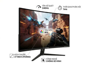 Màn hình gaming FPS Viewsonic VX2779A-HD-PRO (27 inch, Full HD, IPS, 240Hz, 1ms, phẳng)