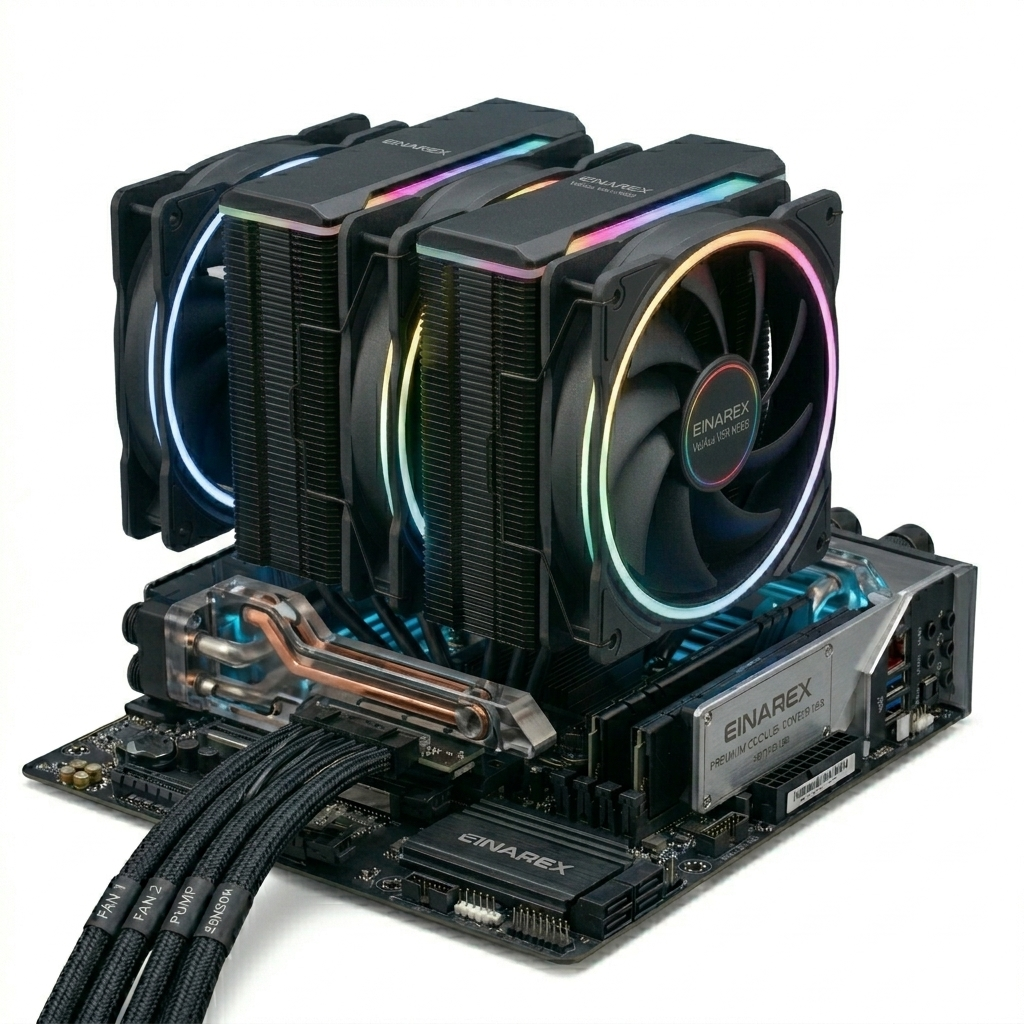 Tản nhiệt Khí EINAREX Ventus V80 ARGB - Black