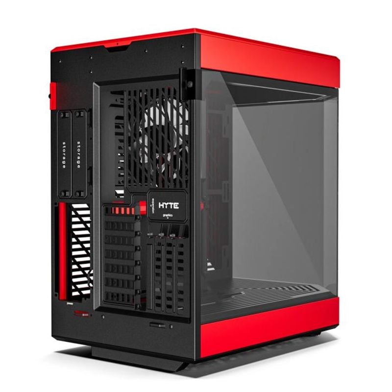 Case Hyte Y60 BlackCherry/Đen Đỏ - Riser PCIe 4.0 (CS-HYTE-Y60-BR)