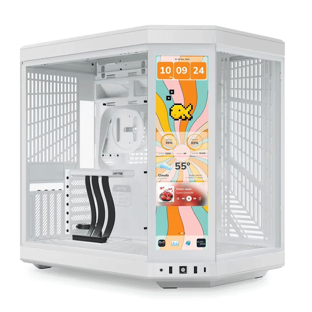Case Hyte Y70 Standard White/Trắng - Riser PCIe 4.0 (CS-HYTE-Y70-WW)