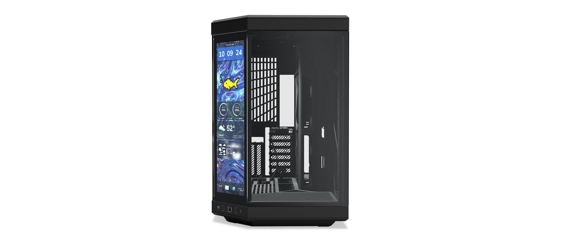 Case Hyte Y70 Touch Infinite Black/Đen - Cable Riser PCIe 4.0 (CS-HYTE-Y70TTI-BB)