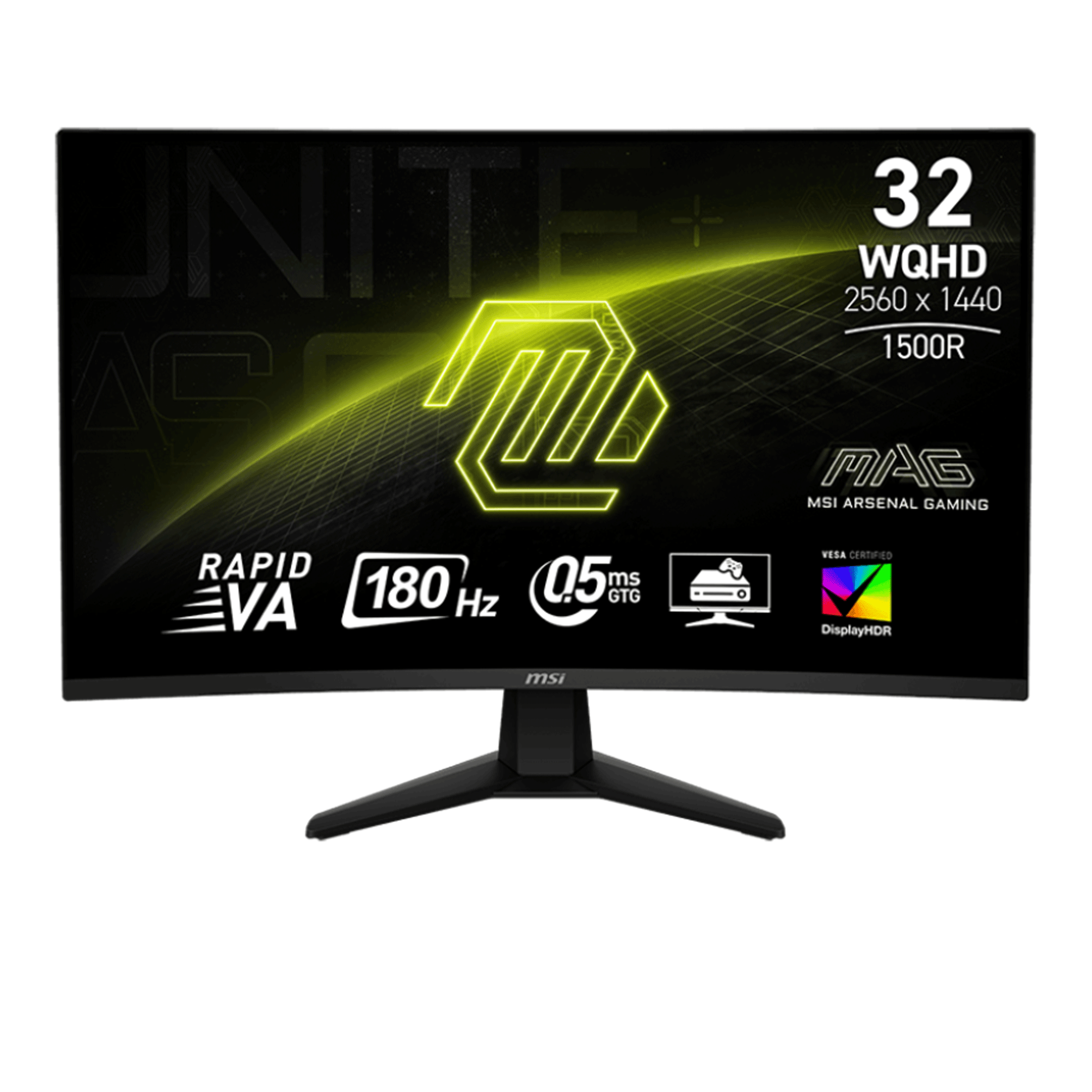 Màn hình Gaming MSI MAG 32CQ6F (32 inch, 2K, Rapid VA, 180Hz, 0.5ms, cong)