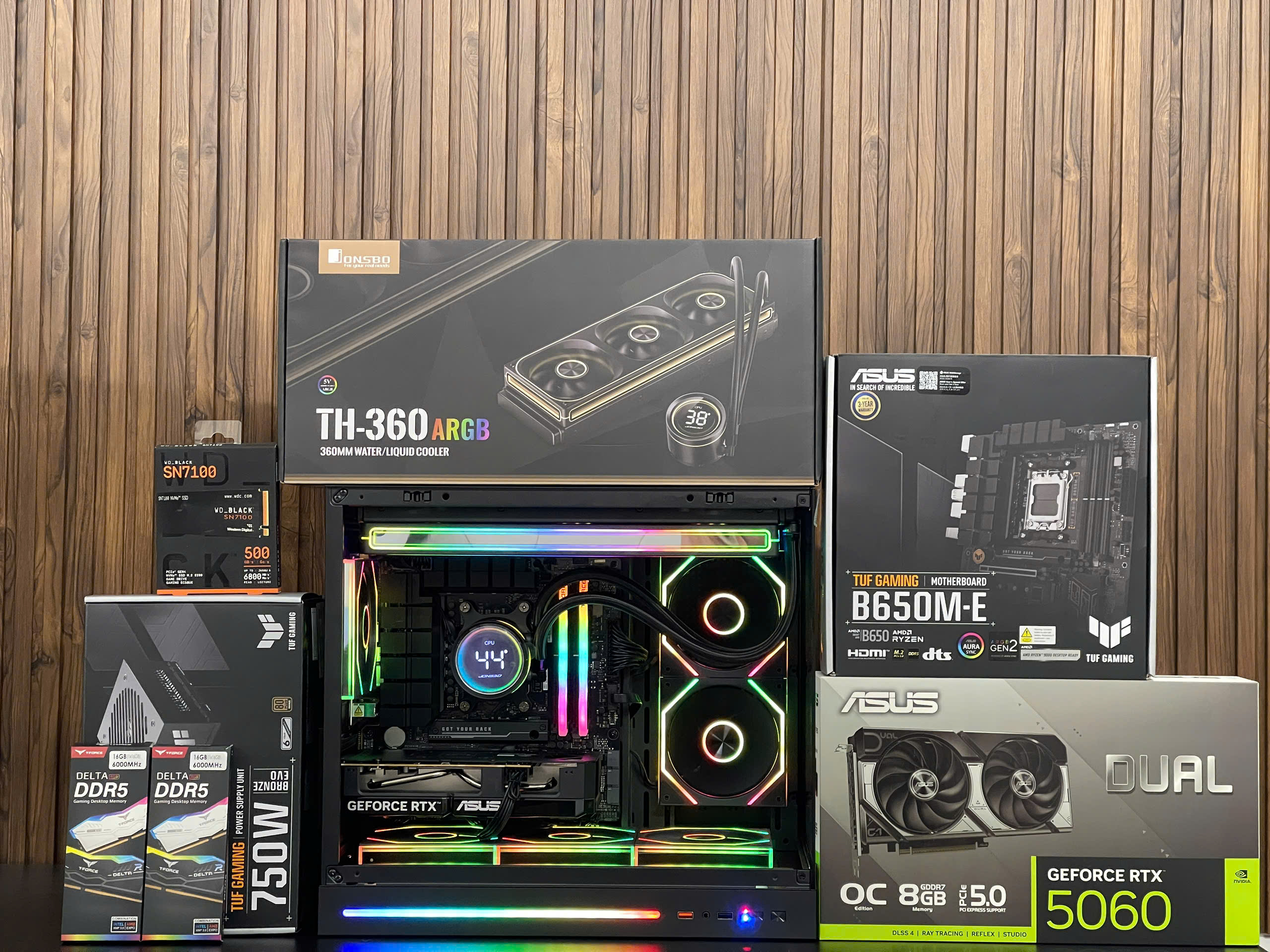 PC Gaming Ryzen 7 7800X3D RTX 5060 8GB
