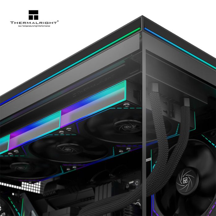 Vỏ case Thermalright TL-M10 Vision Black ( M-ATX có màn hình 9.2 inch)