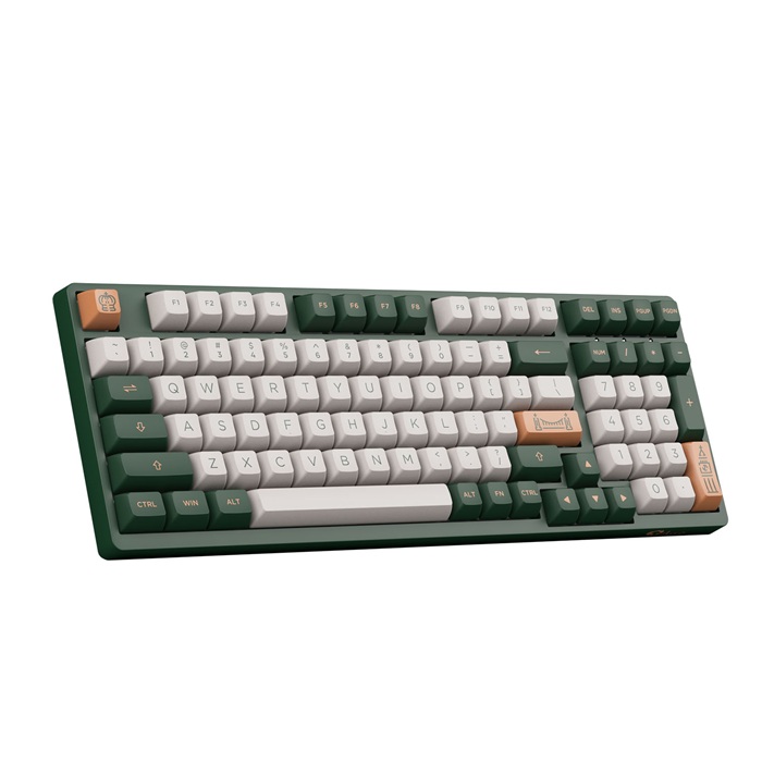 Bàn phím cơ AKKO 3098 RF World Tour London | AKKO switch v3 - Cream Blue Pro