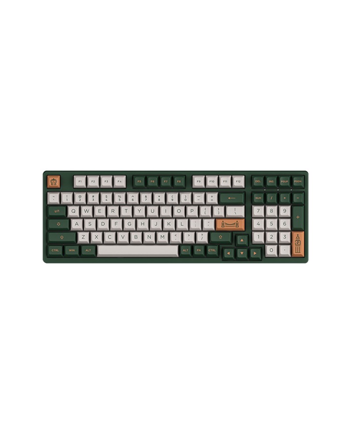 Bàn phím cơ AKKO 3098 RF World Tour London | AKKO switch v3 - Cream Yellow Pro