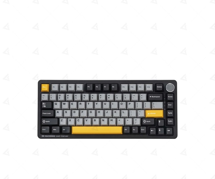 Bàn Phím Cơ Không Dây Machenike K600-B82W Tri-Mode Rgb Grey-Black