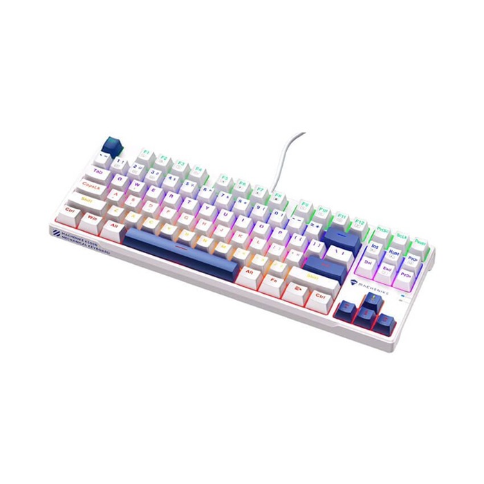 Bàn phím cơ Machenike K500B B87 Red Switch (White - Blue)