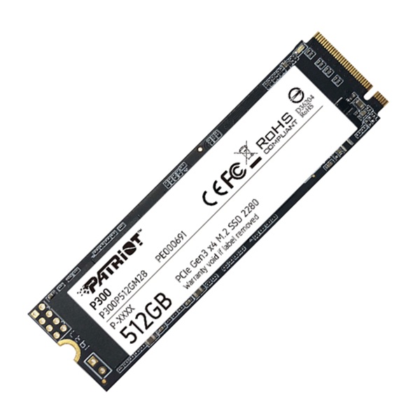 SSD Patriot P300 512GB | PCIe Gen3 x4 NVMe, M.2 2280