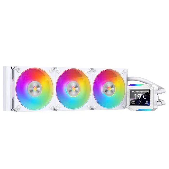 Tản nhiệt nước AIO Leopard Astroshell 360 ARGB Digital LCD V2 - White