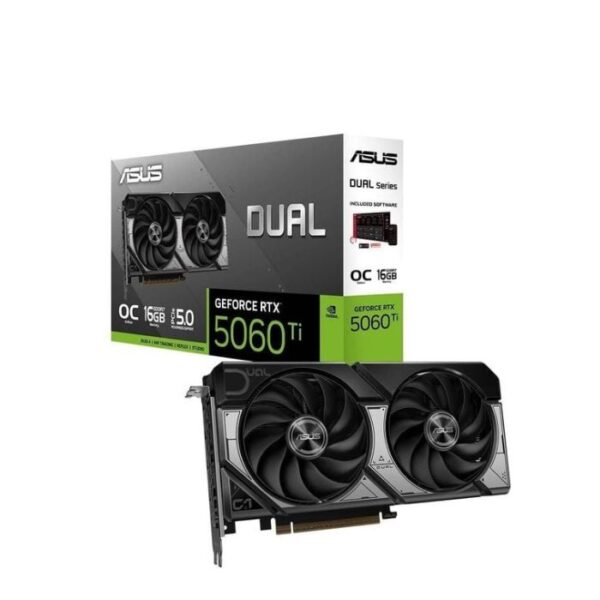 Card màn hình ASUS Dual GeForce RTX 5060 Ti 16GB GDDR7 OC Edition