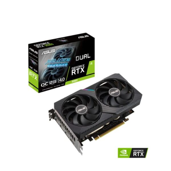 Card màn hình ASUS Dual RTX 3060 12GB OC 2 Fan V2 (DUAL-RTX3060-O12G-V2)