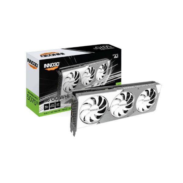 Card màn hình INNO3D GeForce RTX 5070 Ti X3 OC WHITE