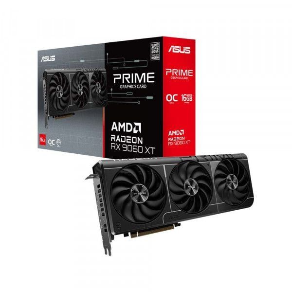 Card màn hình ASUS Prime Radeon RX 9060 XT 16GB GDDR6 OC Edition (PRIME-RX9060XT-O16G)