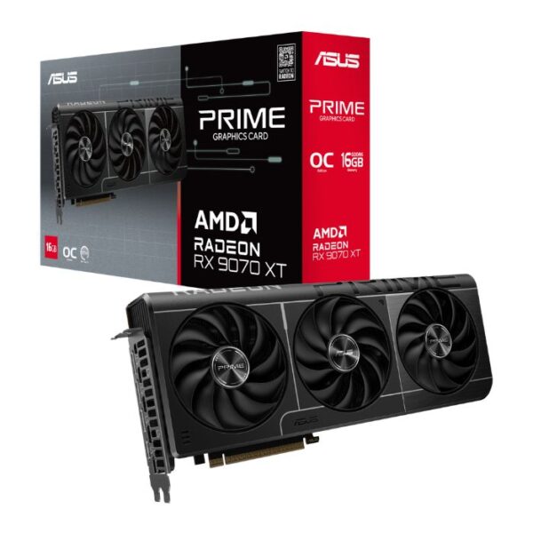 Card màn hình ASUS Prime RX 9070 XT OC Edition 16GB GDDR6
