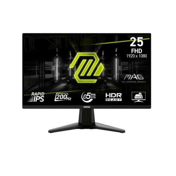 Màn hình Gaming MSI MAG 255F E20 (24.5 inch, Full HD, Rapid IPS, 200Hz, 0.5ms, HDR, AI Vision)