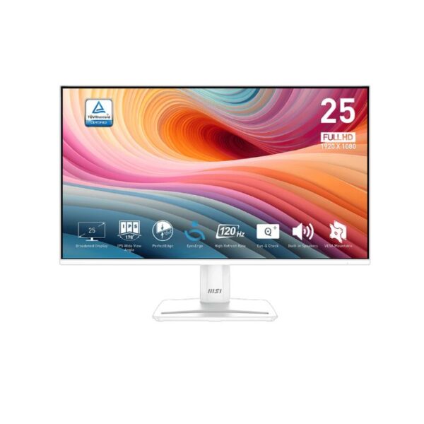 Màn hình MSI Pro MP251WE2 (24.5 inch, FHD, IPS, 120Hz, 1ms, trắng)