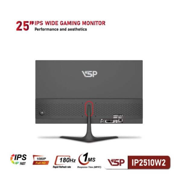 Màn hình VSP IP2510W2 (24.5 inch, Full HD, Fast IPS, 180Hz, 1ms, phẳng)