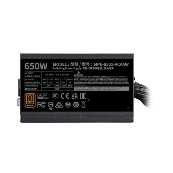 Nguồn Cooler Master MWE 650W Bronze V3 230V