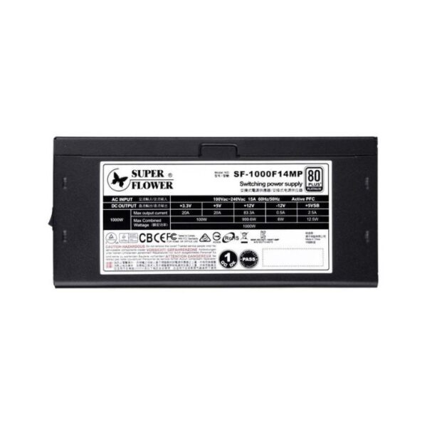 Nguồn máy tính Super Flower Leadex Platinum SE - Đen | 1000W, 80 Plus Platinum