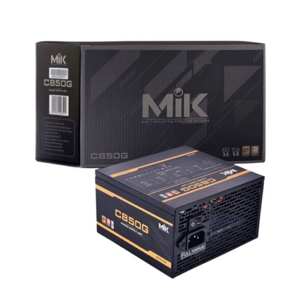Nguồn MIK C850G ATX 3.0, PCIe 5.0, 80 Plus Gold
