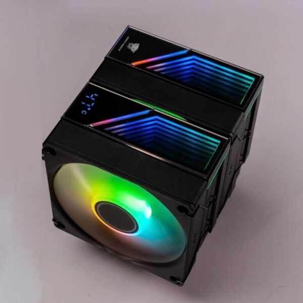 Tản nhiệt khí Leopard KF620 DGT Led ARGB Black