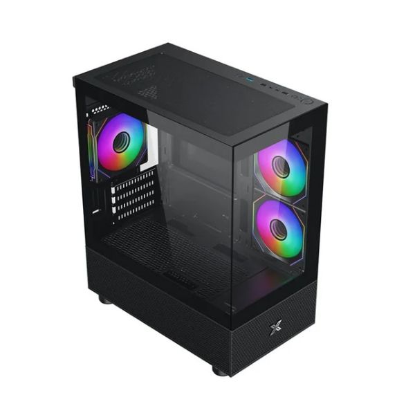 Vỏ case XIGMATEK ALPHARD M 3GF - EN44090 (mATX/Mid Tower/Màu Đen/3 fan vô cực)