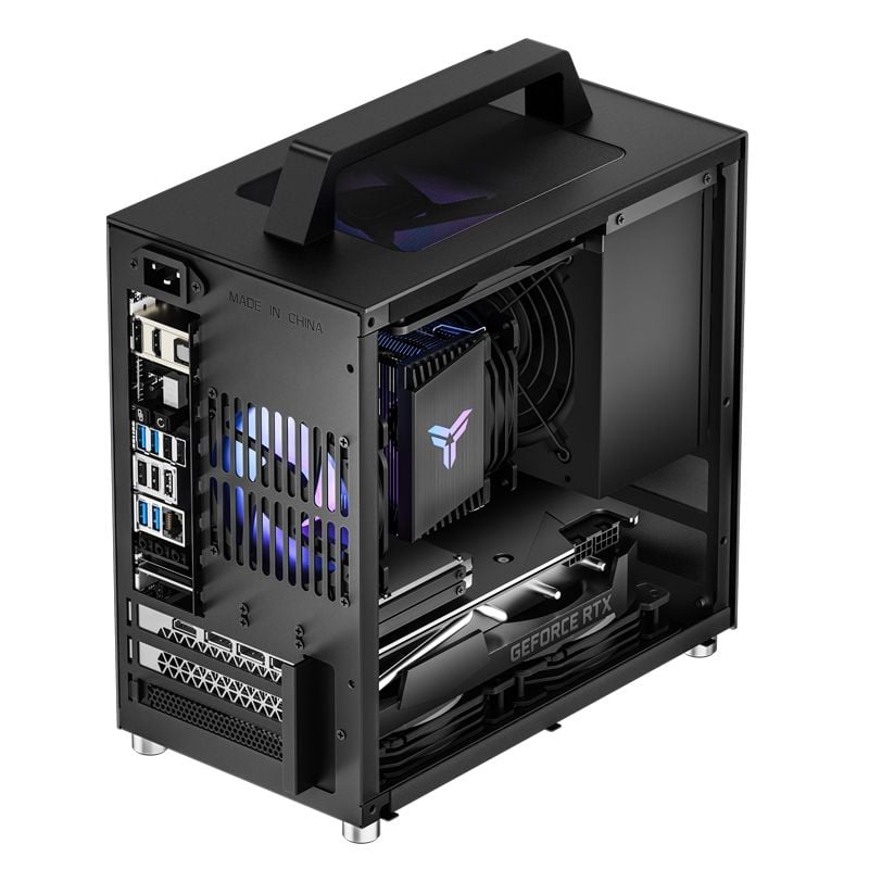 Case Jonsbo T8 Plus Black (Mini-ITX) - Black/Đen