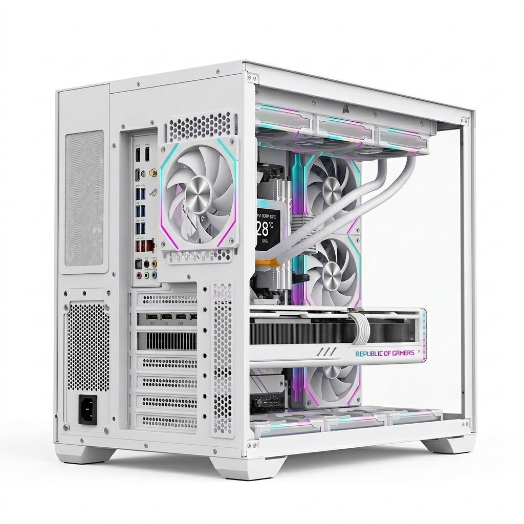 Case Leopard AC-01 ATX - WhiteTrắng