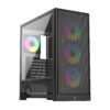 Case Linktech Bahamut 4Fa Full ATX Gaming (Kèm 4 Fan ARGB) - Black/Đen