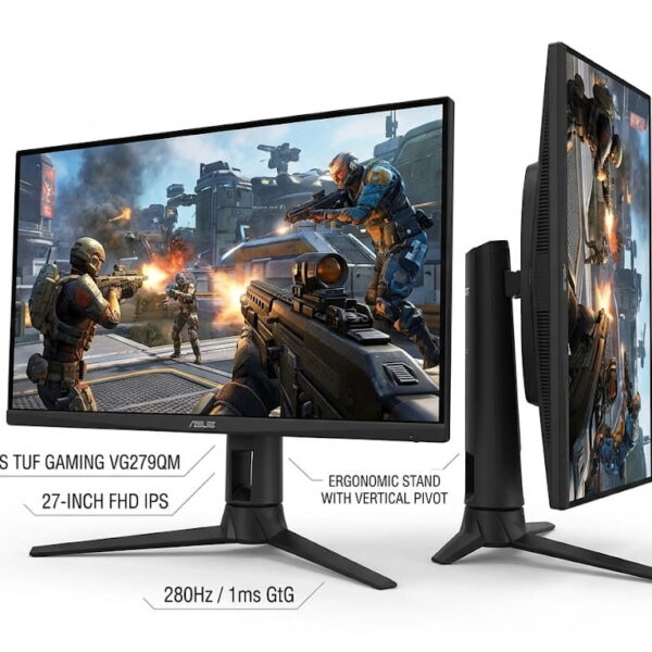 Màn hình Gaming Fps Asus Vg279Qm (27 inchFhdIps280Hz1Ms Chân Xoay Dọc)