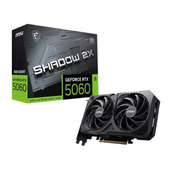 Card màn hình MSI RTX 5060 Ti Shadow 2X OC | 8GB GDDR7