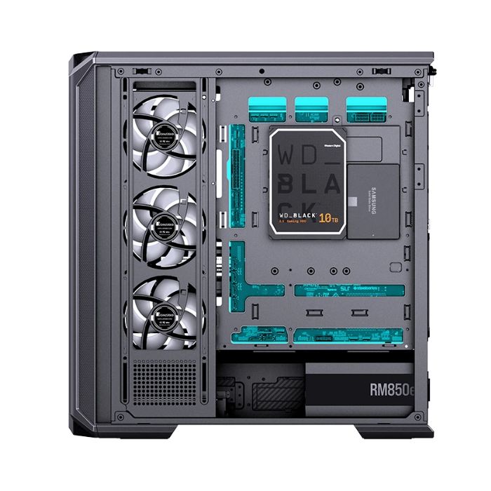 Case Jonsbo D400 (ATX) - Black/Đen