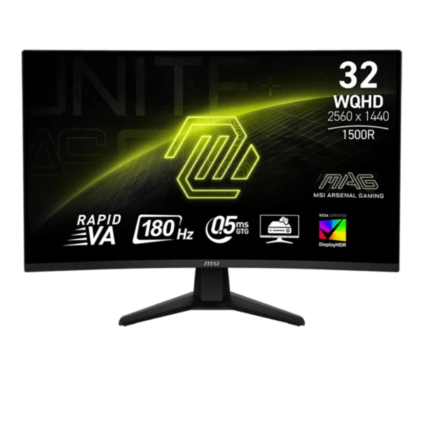 Màn hình Gaming MSI MAG 32CQ6F (32 inch, 2K, Rapid VA, 180Hz, 0.5ms, cong)