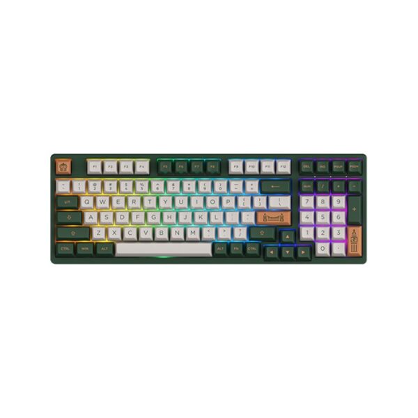 Bàn phím cơ AKKO 3098 RF World Tour London | AKKO switch v3 - Cream Blue Pro