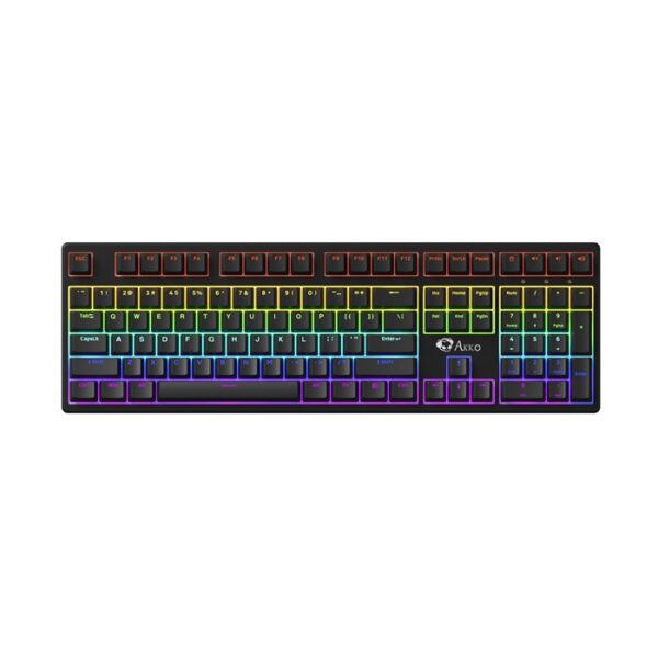 Bàn phím cơ Akko 3108 SR Black Shine Through - Switch Akko Blue (clicky)