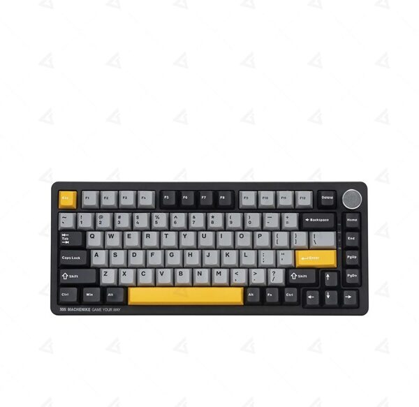 Bàn Phím Cơ Không Dây Machenike K600-B82W Tri-Mode Rgb Grey-Black