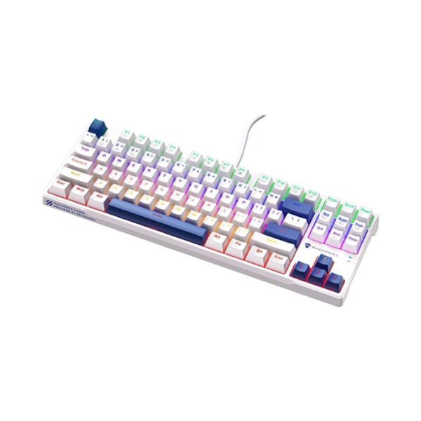 Bàn phím cơ Machenike K500B B87 Red Switch (White - Blue)