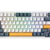Bàn phím cơ Machenike K600 B82W | Wireless, Tri-mode, RGB, White-Blue, GR Silver Switch