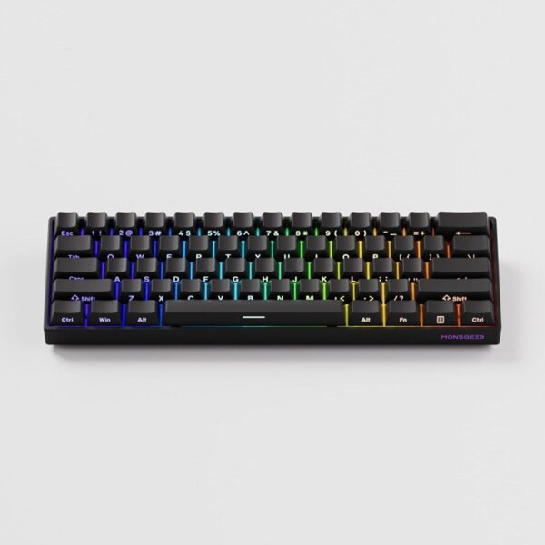 Bàn phím cơ MonsGeek FUN60 Max SP Black - Glare Magnetic Switches (Tri-mode) 8K in 2.4G Wireless