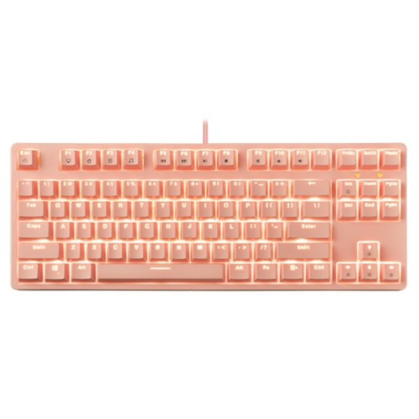 Bàn phím EK387 TKL V2 Pink (Red Switch)