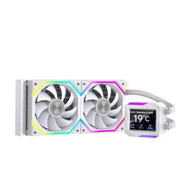 Tản nhiệt nước AIO Leopard Astroshell 240 ARGB Digital LCD V2 - White