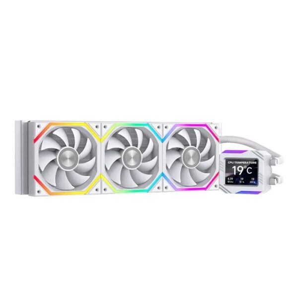 Tản nhiệt nước AIO Leopard Astroshell 360 ARGB Digital LCD V2G - White